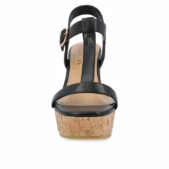 Women's Journee Collection Matildaa Cork Wedge Sandals -Shoe Sales Shop 151836 328136 4