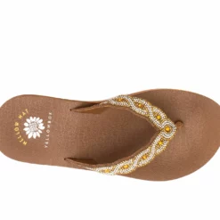 Women's Yellow Box Barbara Platform Flip-Flops -Shoe Sales Shop 153528 332894 6
