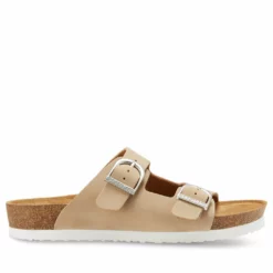Women's Eastland Cambridge Double Strap & Buckle Slide Footbed Sandals