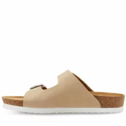 Women's Eastland Cambridge Double Strap & Buckle Slide Footbed Sandals -Shoe Sales Shop 140936 300388 3