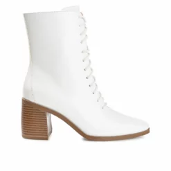 Women's Journee Collection Covva Heeled Combat Booties