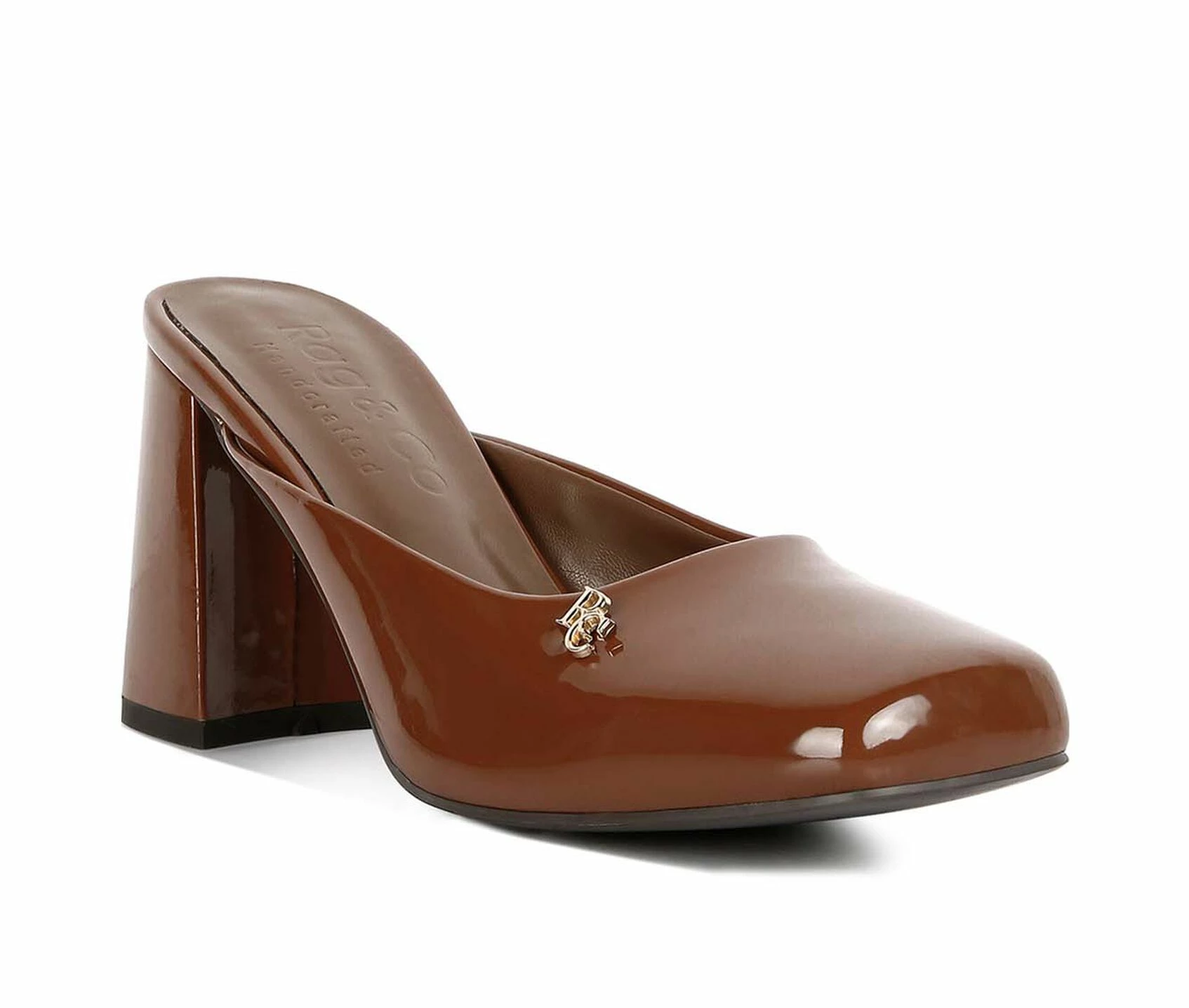 Women's Rag & Co Neoplast Block Heel Mules 2 Women's Rag & Co Neoplast Block Heel Mules - Image 2