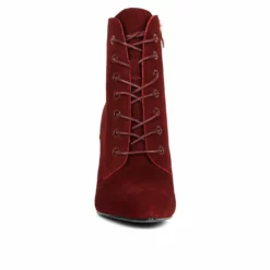 Women's Rag & Co Sulfur Lace Up Stiletto Booties -Shoe Sales Shop 151899 328394 4