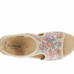 Women's Flexus Nyaman-Floral Sandals -Shoe Sales Shop 152902 331140 6