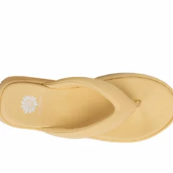 Women's Yellow Box Asbury Platform Flip-Flops -Shoe Sales Shop 153527 332890 6