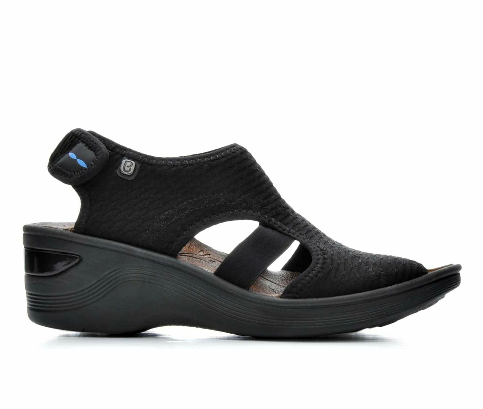 Women's BZEES Dream Stretch Wedge Sandals 1 Women's BZEES Dream Stretch Wedge Sandals